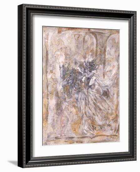 Two Racing on Horses-Marta Gottfried-Framed Giclee Print