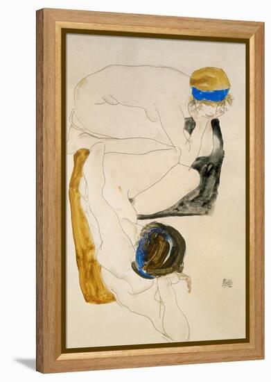 Two Reclining Figures, 1912-Egon Schiele-Framed Premier Image Canvas