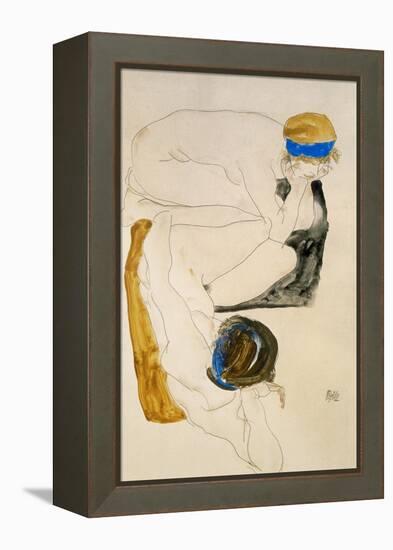 Two Reclining Figures, 1912-Egon Schiele-Framed Premier Image Canvas