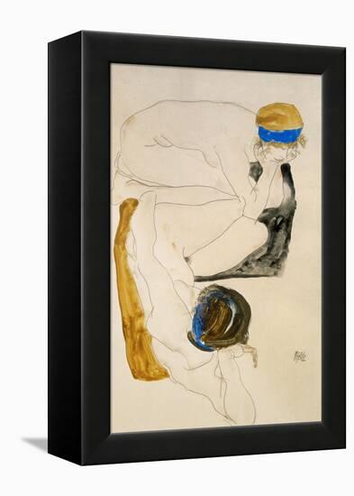 Two Reclining Figures, 1912-Egon Schiele-Framed Premier Image Canvas