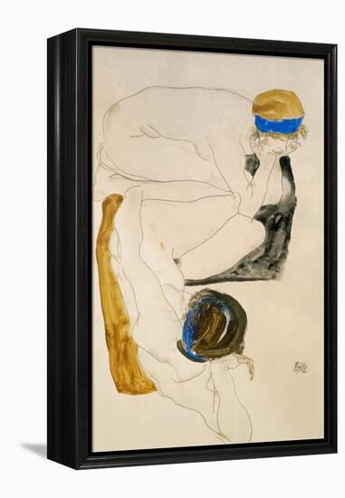 Two Reclining Figures, 1912-Egon Schiele-Framed Premier Image Canvas