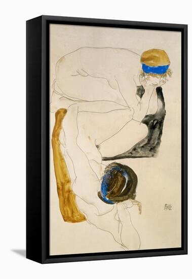 Two Reclining Figures, 1912-Egon Schiele-Framed Premier Image Canvas