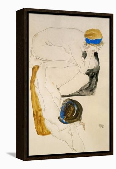 Two Reclining Figures, 1912-Egon Schiele-Framed Premier Image Canvas