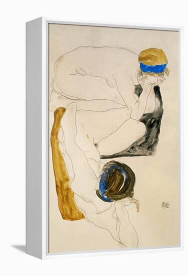 Two Reclining Figures, 1912-Egon Schiele-Framed Premier Image Canvas