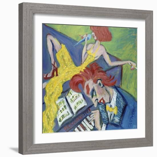 Two Red Heads and a Piano-Gina Bernardini-Framed Giclee Print