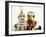 Two Robots in Love-davinci-Framed Art Print