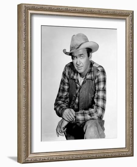 Two Rode Together, James Stewart, 1961-null-Framed Photo