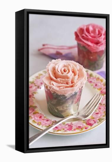 Two Rose Cupcakes-Bayside-Framed Premier Image Canvas