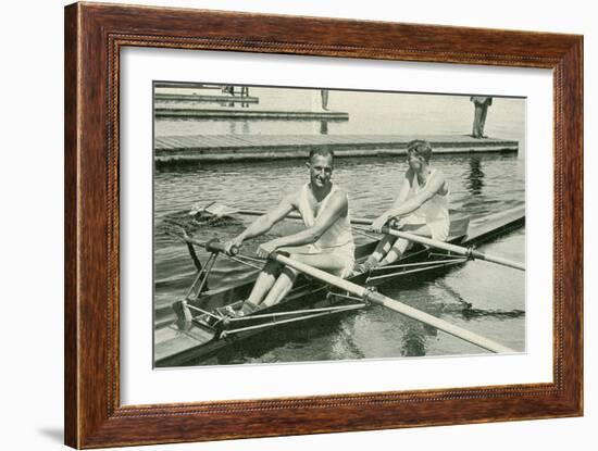 Two Rowers-null-Framed Art Print