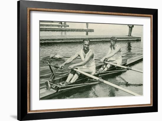 Two Rowers-null-Framed Art Print