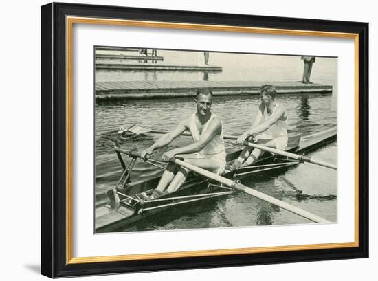 Two Rowers-null-Framed Art Print