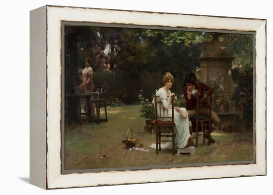 Two's Company, Three's None, 1892 (Oil on Canvas)-Marcus Stone-Framed Premier Image Canvas