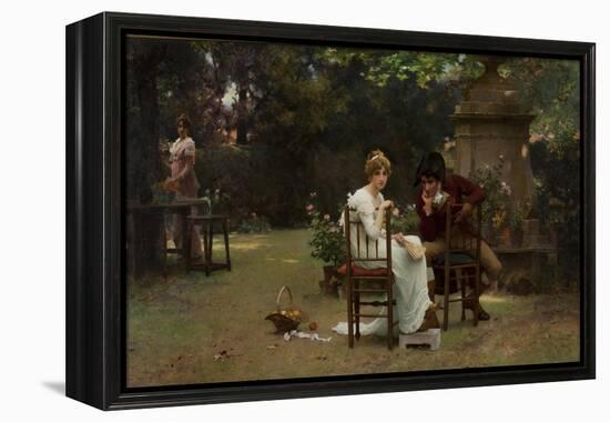 Two's Company, Three's None, 1892 (Oil on Canvas)-Marcus Stone-Framed Premier Image Canvas