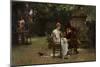 Two's Company, Three's None, 1892 (Oil on Canvas)-Marcus Stone-Mounted Giclee Print