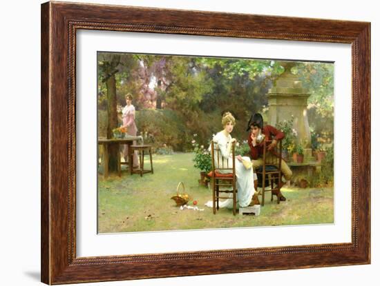 Two's Company, Three's None, 1892-Marcus Stone-Framed Giclee Print