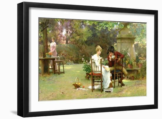 Two's Company, Three's None, 1892-Marcus Stone-Framed Giclee Print