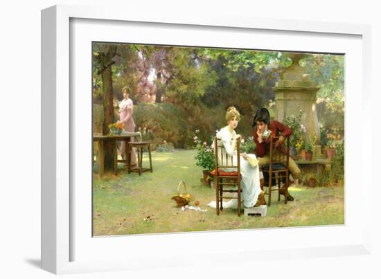 Two's Company, Three's None, 1892-Marcus Stone-Framed Giclee Print