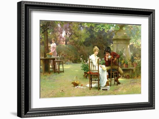 Two's Company, Three's None, 1892-Marcus Stone-Framed Giclee Print