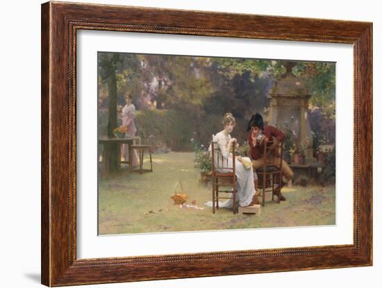 Two's Company, Three's None, C.1892-Marcus Stone-Framed Giclee Print