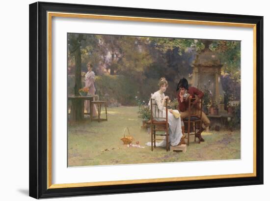 Two's Company, Three's None, C.1892-Marcus Stone-Framed Giclee Print