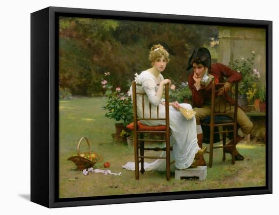 Two's Company, Three's None, Detail of the Two Lovers, 1892 (Detail)-Marcus Stone-Framed Premier Image Canvas