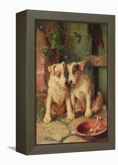 Two's Company-Philip Eustace Stretton-Framed Premier Image Canvas