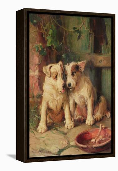 Two's Company-Philip Eustace Stretton-Framed Premier Image Canvas