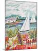 Two Sailboats and Cottage II-Karen  Fields-Mounted Art Print