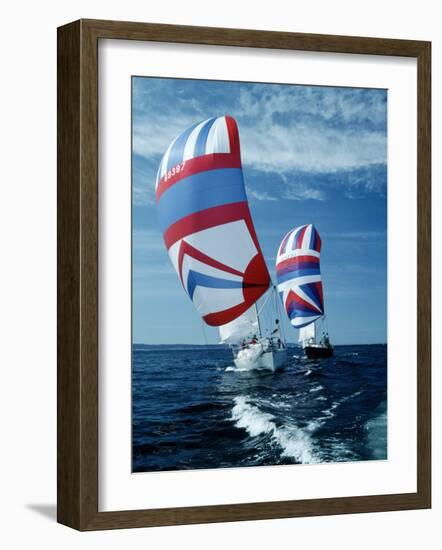 Two Sailing Boats, Puget Sound, Washington-Stuart Westmorland-Framed Photographic Print