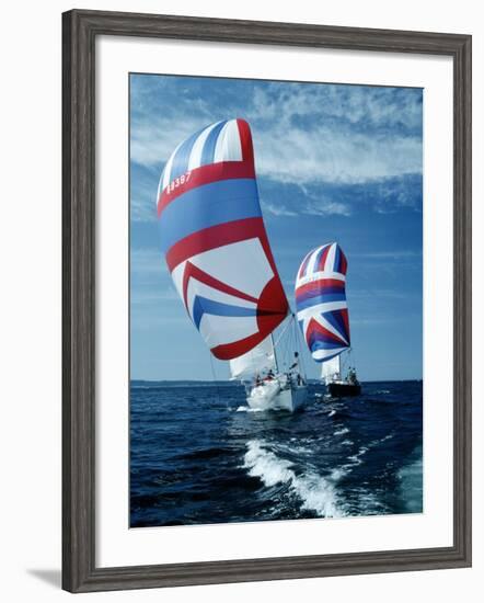 Two Sailing Boats, Puget Sound, Washington-Stuart Westmorland-Framed Photographic Print