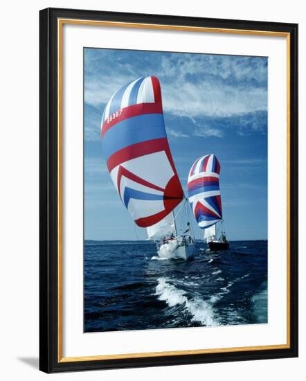 Two Sailing Boats, Puget Sound, Washington-Stuart Westmorland-Framed Photographic Print