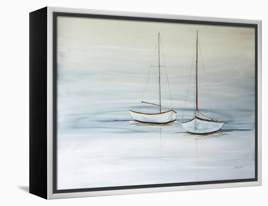 Two Sails at Rest-Yvette St. Amant-Framed Stretched Canvas