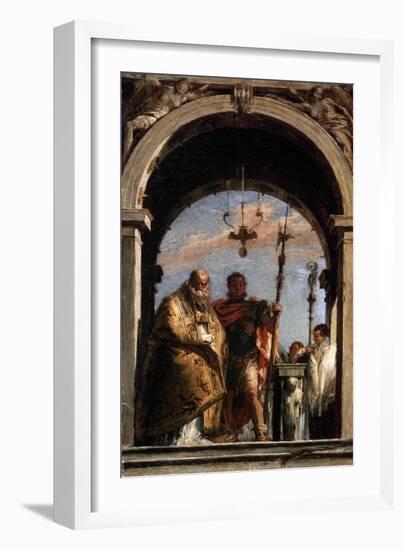 Two Saints, 1740-1745-Giovanni Battista Tiepolo-Framed Giclee Print