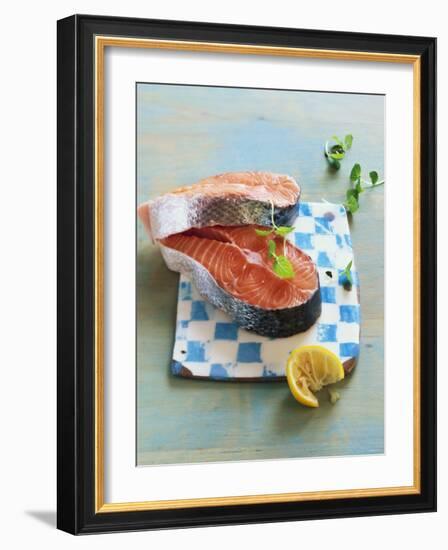 Two Salmon Cutlets-Matthias Hoffmann-Framed Photographic Print