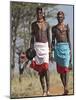 Two Samburu Warrior of Northern Kenya in All their Finery;-Nigel Pavitt-Mounted Photographic Print