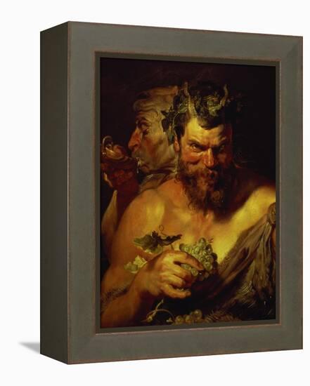 Two Satyrs-Peter Paul Rubens-Framed Premier Image Canvas