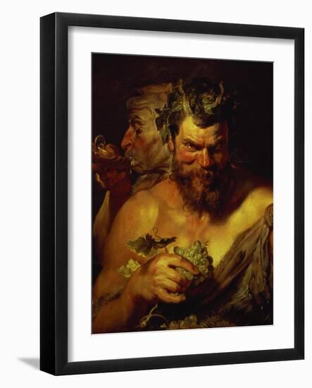 Two Satyrs-Peter Paul Rubens-Framed Giclee Print