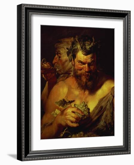 Two Satyrs-Peter Paul Rubens-Framed Giclee Print