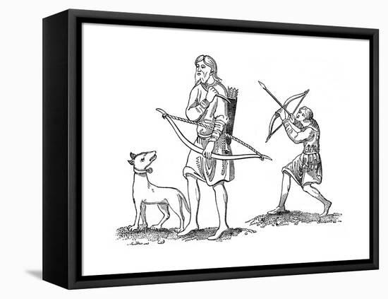 Two Saxon Archers, 8th Century-null-Framed Premier Image Canvas