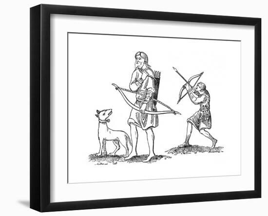 Two Saxon Archers, 8th Century-null-Framed Giclee Print