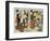 Two Scenes from the Series 'Loyal League' Depicting Everyday Life of an Edo Period Household-Kitagawa Utamaro-Framed Giclee Print