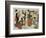 Two Scenes from the Series 'Loyal League' Depicting Everyday Life of an Edo Period Household-Kitagawa Utamaro-Framed Giclee Print