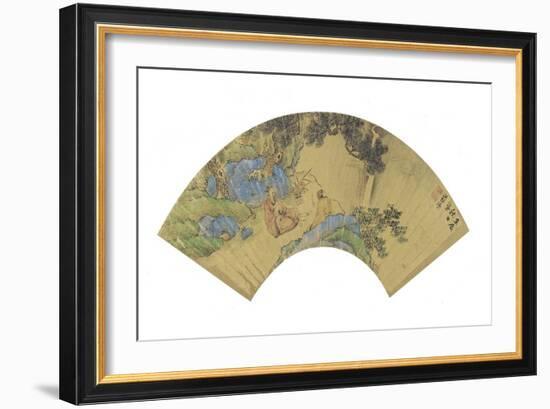 Two Scholars in a Mountainous Landscape, 1656-Lan Ying-Framed Giclee Print