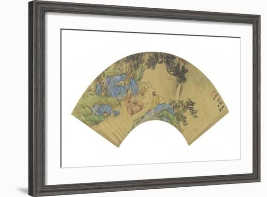 Two Scholars in a Mountainous Landscape, 1656-Lan Ying-Framed Giclee Print