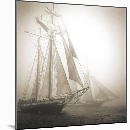 Two Schooners-Michael Kahn-Mounted Giclee Print