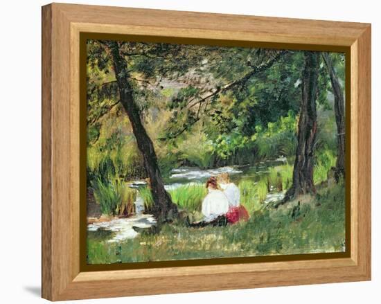 Two Seated Women-Mary Cassatt-Framed Premier Image Canvas