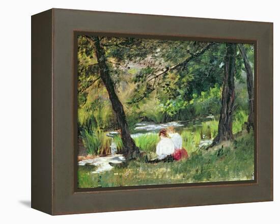 Two Seated Women-Mary Cassatt-Framed Premier Image Canvas