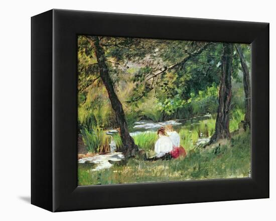 Two Seated Women-Mary Cassatt-Framed Premier Image Canvas