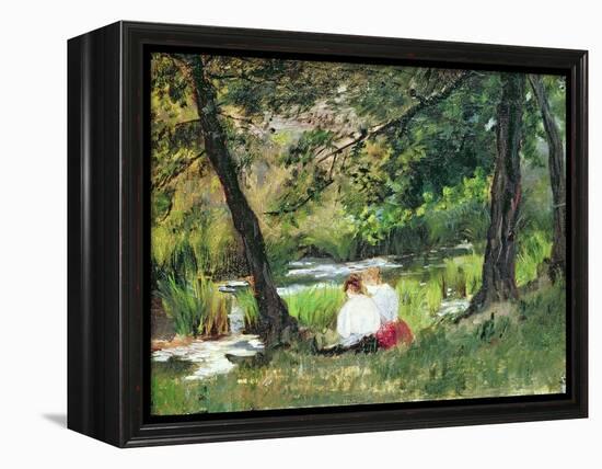 Two Seated Women-Mary Cassatt-Framed Premier Image Canvas