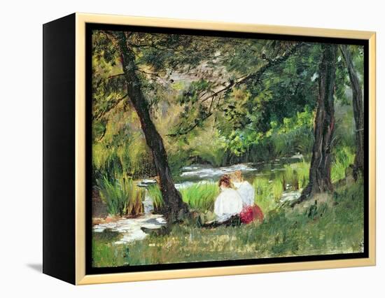 Two Seated Women-Mary Cassatt-Framed Premier Image Canvas